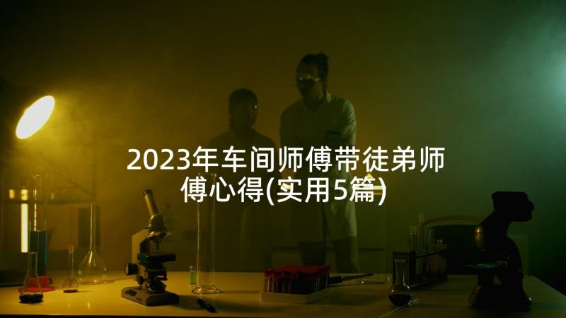 2023年车间师傅带徒弟师傅心得(实用5篇)