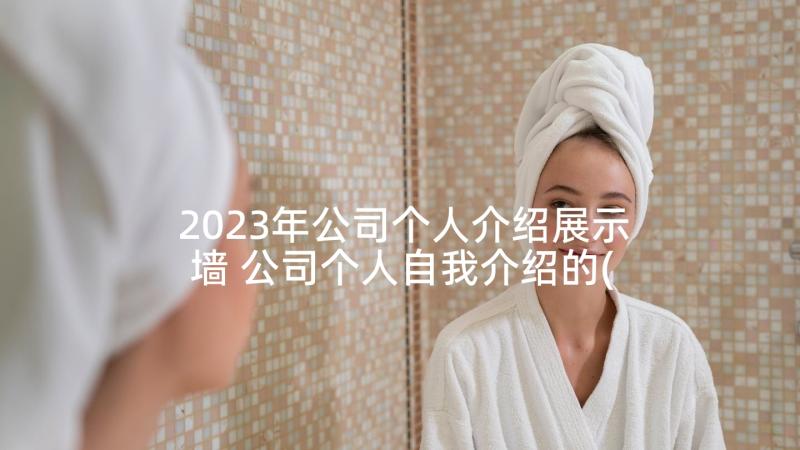 2023年公司个人介绍展示墙 公司个人自我介绍的(大全7篇)