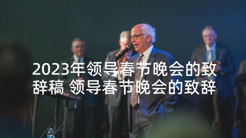 2023年领导春节晚会的致辞稿 领导春节晚会的致辞(优秀9篇)