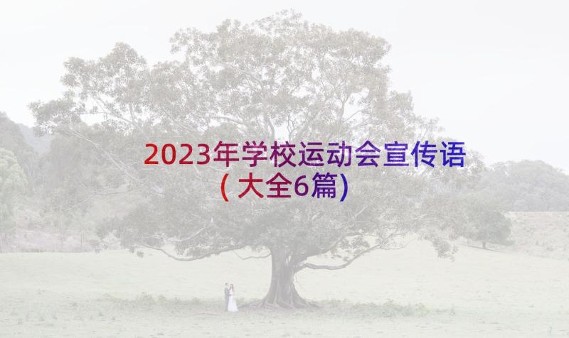 2023年学校运动会宣传语(大全6篇)