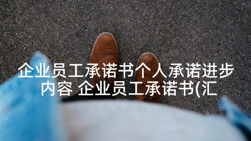 企业员工承诺书个人承诺进步内容 企业员工承诺书(汇总5篇)