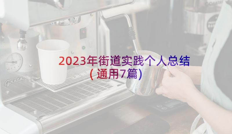 2023年街道实践个人总结(通用7篇)