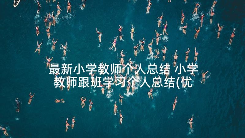 最新小学教师个人总结 小学教师跟班学习个人总结(优秀5篇)