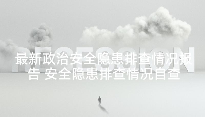 最新政治安全隐患排查情况报告 安全隐患排查情况自查报告(优秀7篇)