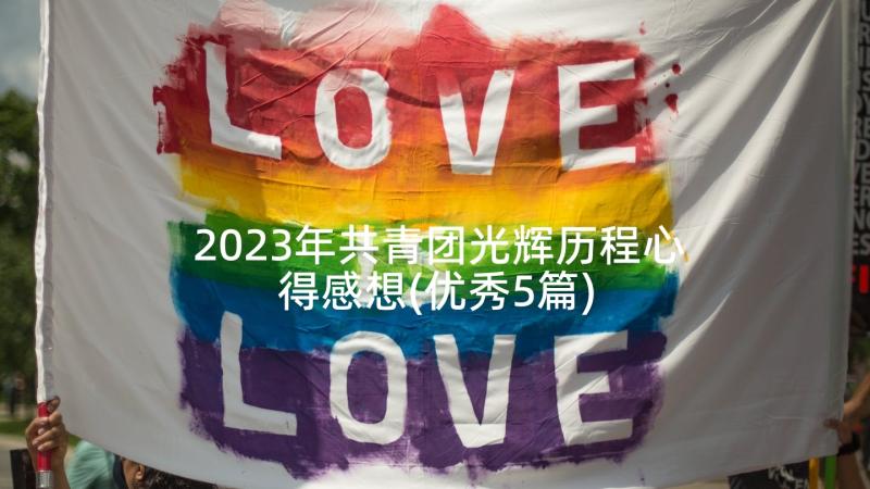 2023年共青团光辉历程心得感想(优秀5篇)