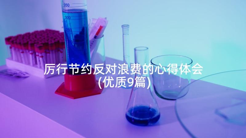 厉行节约反对浪费的心得体会(优质9篇)