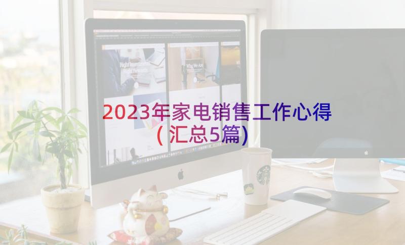 2023年家电销售工作心得(汇总5篇)