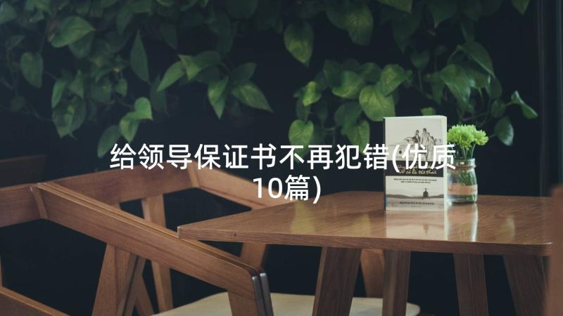 给领导保证书不再犯错(优质10篇)