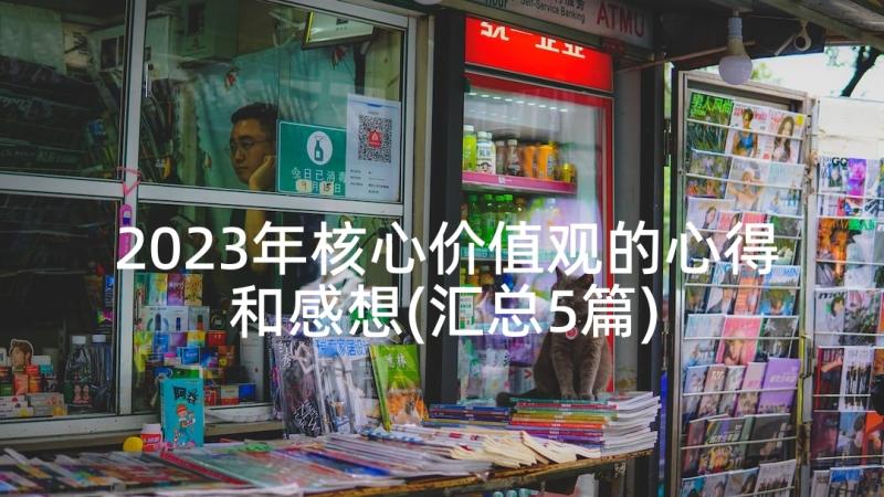 2023年核心价值观的心得和感想(汇总5篇)