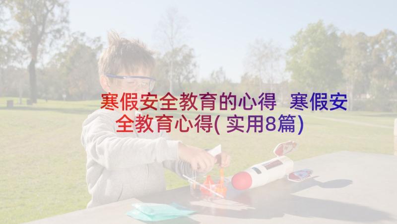 寒假安全教育的心得 寒假安全教育心得(实用8篇)