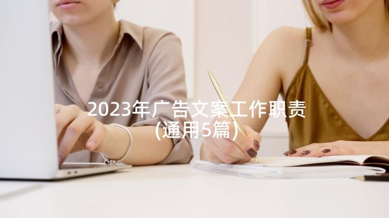 2023年广告文案工作职责(通用5篇)