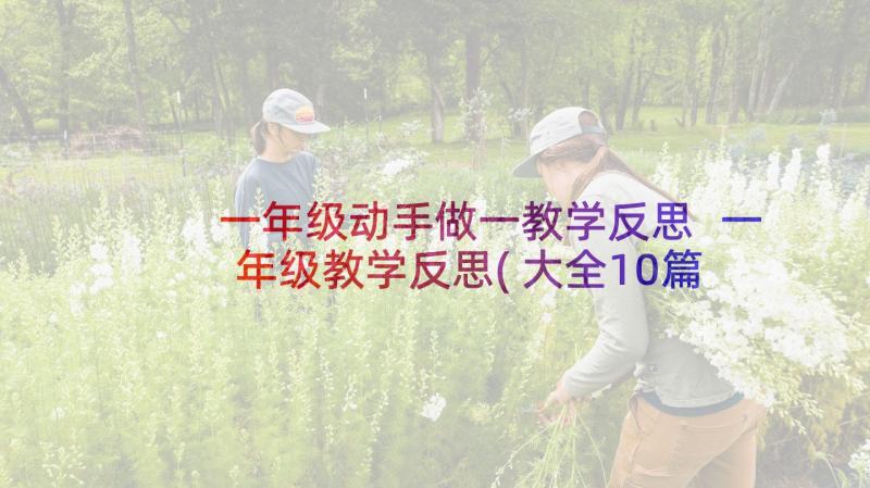 一年级动手做一教学反思 一年级教学反思(大全10篇)