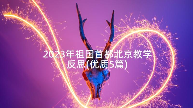 2023年祖国首都北京教学反思(优质5篇)