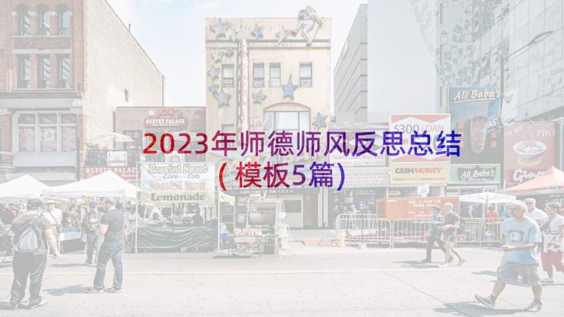 2023年师德师风反思总结(模板5篇)