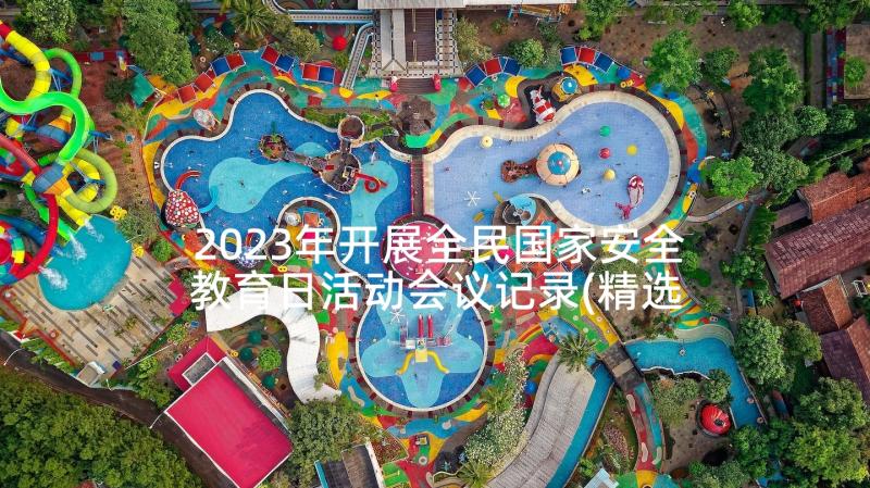 2023年开展全民国家安全教育日活动会议记录(精选5篇)