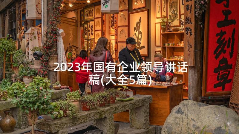 2023年国有企业领导讲话稿(大全5篇)