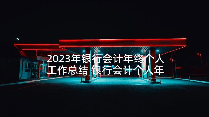 2023年银行会计年终个人工作总结 银行会计个人年终工作总结(模板5篇)