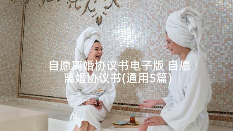 自愿离婚协议书电子版 自愿离婚协议书(通用5篇)