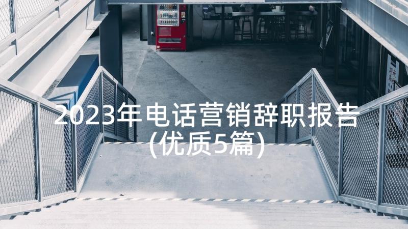 2023年电话营销辞职报告(优质5篇)