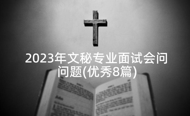 2023年文秘专业面试会问问题(优秀8篇)