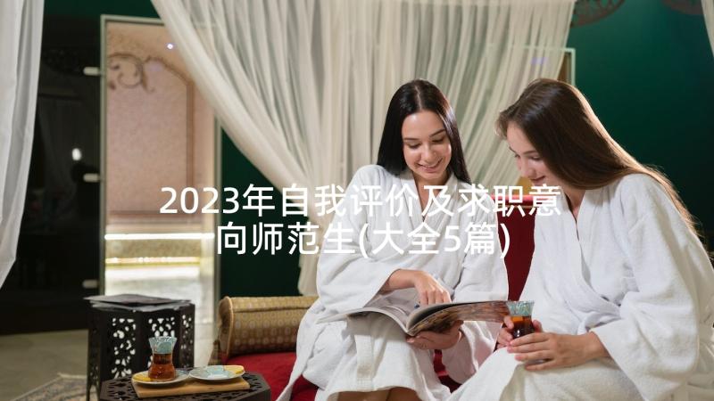 2023年自我评价及求职意向师范生(大全5篇)