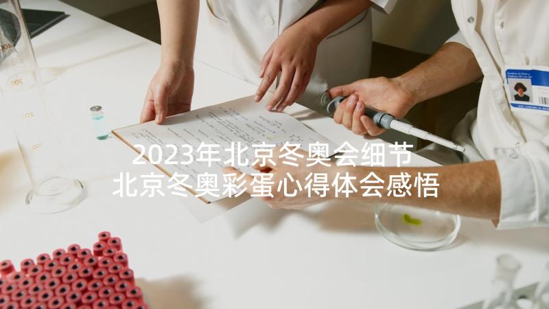 2023年北京冬奥会细节 北京冬奥彩蛋心得体会感悟(精选5篇)
