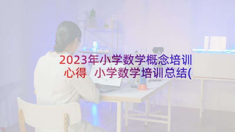 2023年小学数学概念培训心得 小学数学培训总结(汇总5篇)