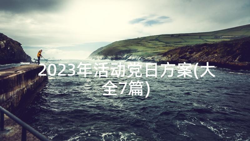 2023年活动党日方案(大全7篇)