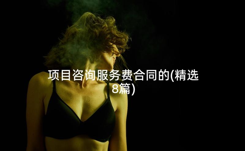 项目咨询服务费合同的(精选8篇)