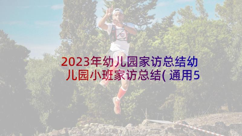 2023年幼儿园家访总结幼儿园小班家访总结(通用5篇)