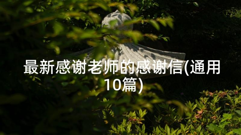 最新感谢老师的感谢信(通用10篇)