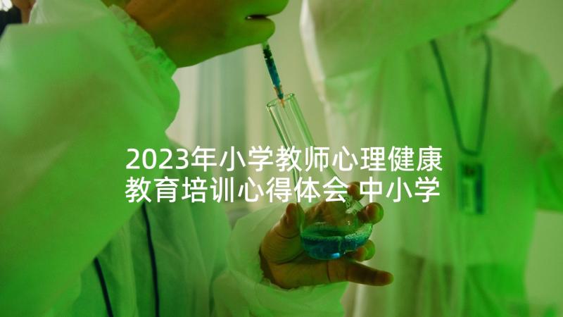 2023年小学教师心理健康教育培训心得体会 中小学教师心理健康教育培训心得体会(大全5篇)