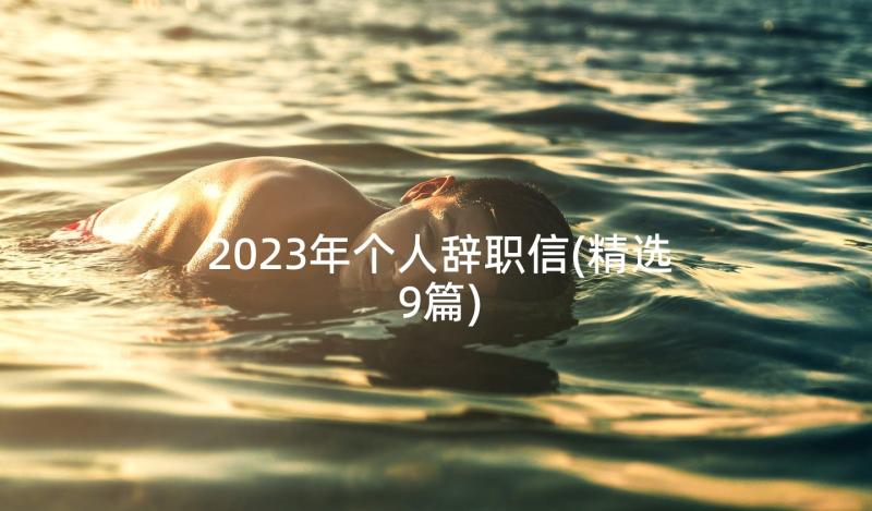 2023年个人辞职信(精选9篇)