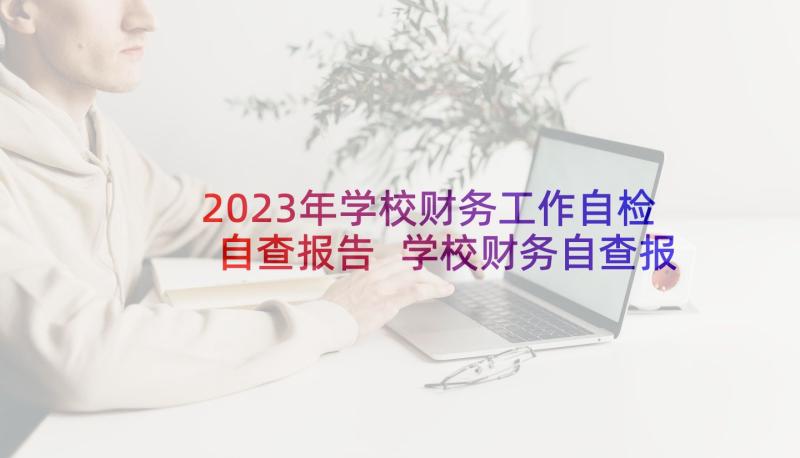 2023年学校财务工作自检自查报告 学校财务自查报告(优秀5篇)