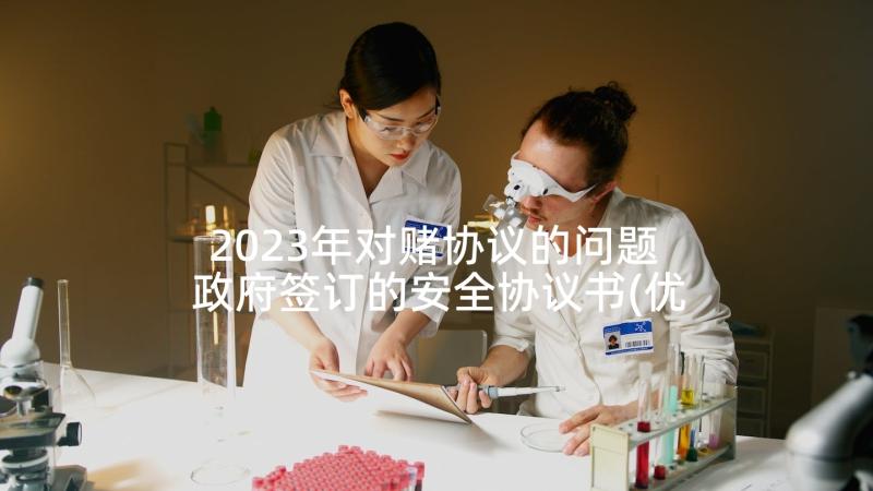 2023年对赌协议的问题 政府签订的安全协议书(优质6篇)