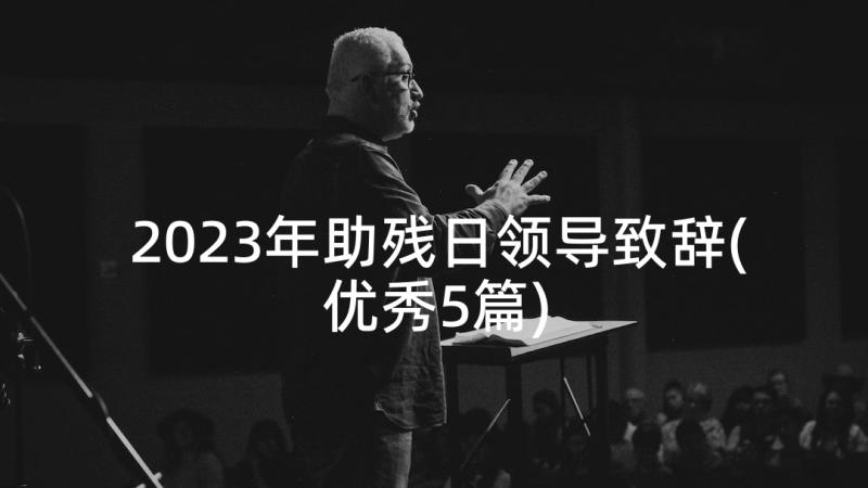 2023年助残日领导致辞(优秀5篇)