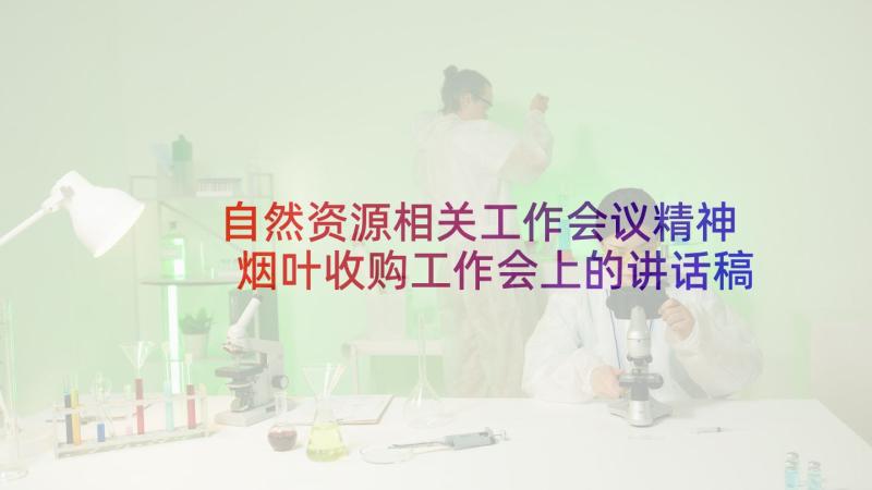 自然资源相关工作会议精神 烟叶收购工作会上的讲话稿(模板6篇)