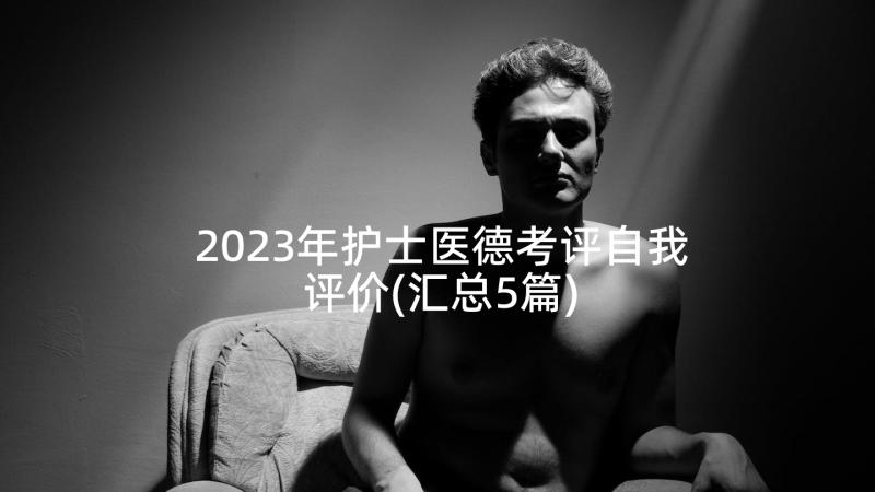 2023年护士医德考评自我评价(汇总5篇)