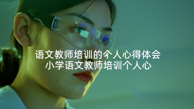 语文教师培训的个人心得体会 小学语文教师培训个人心得体会(优质5篇)