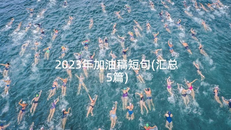 2023年加油稿短句(汇总5篇)