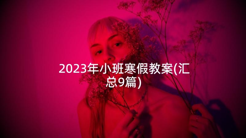 2023年小班寒假教案(汇总9篇)