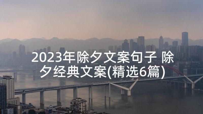 2023年除夕文案句子 除夕经典文案(精选6篇)