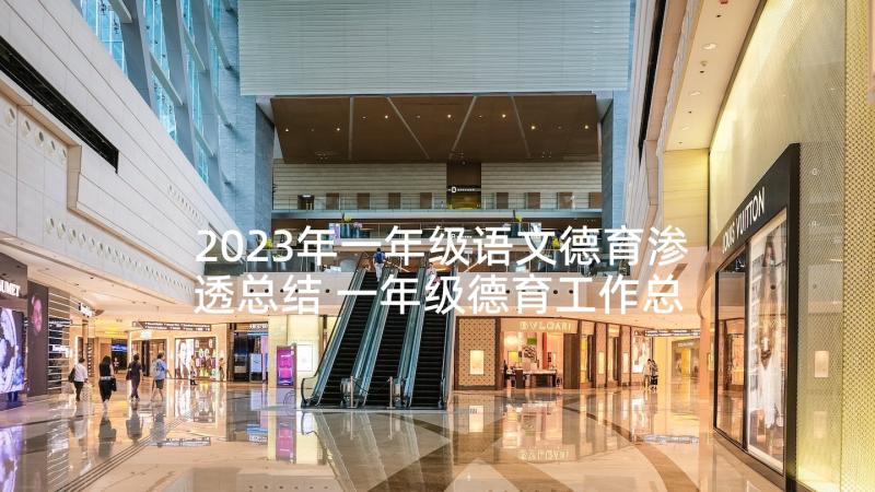 2023年一年级语文德育渗透总结 一年级德育工作总结(大全8篇)