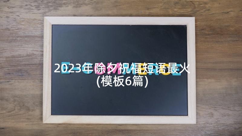 2023年除夕祝福短语最火(模板6篇)