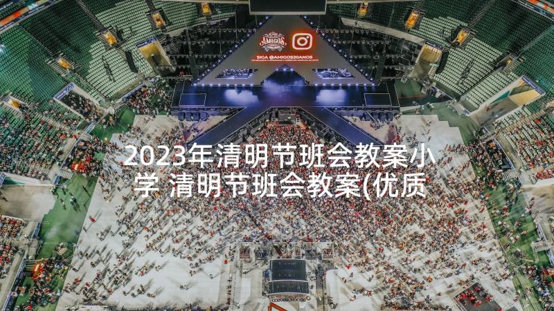 2023年清明节班会教案小学 清明节班会教案(优质8篇)