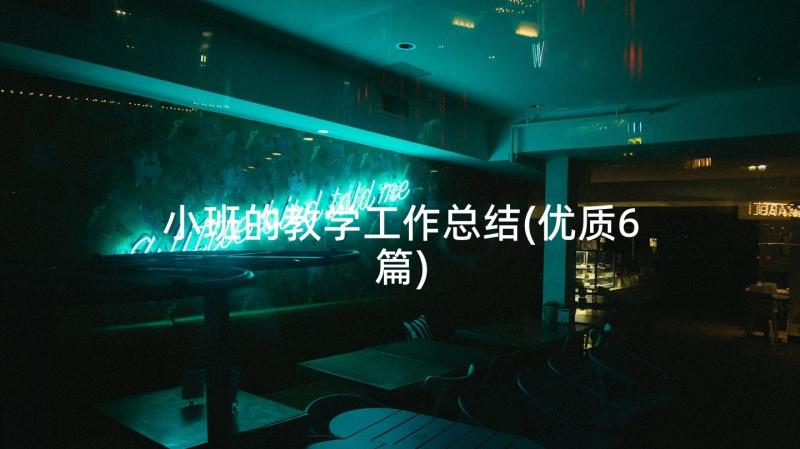 小班的教学工作总结(优质6篇)