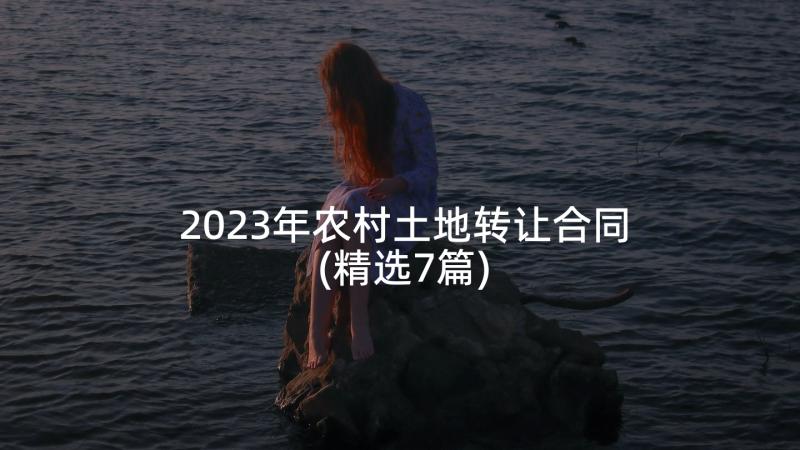 2023年农村土地转让合同(精选7篇)