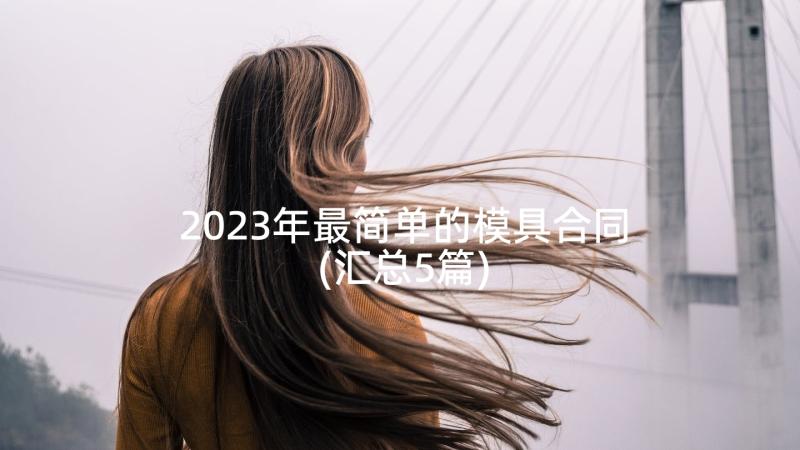 2023年最简单的模具合同(汇总5篇)