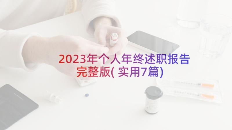 2023年个人年终述职报告完整版(实用7篇)