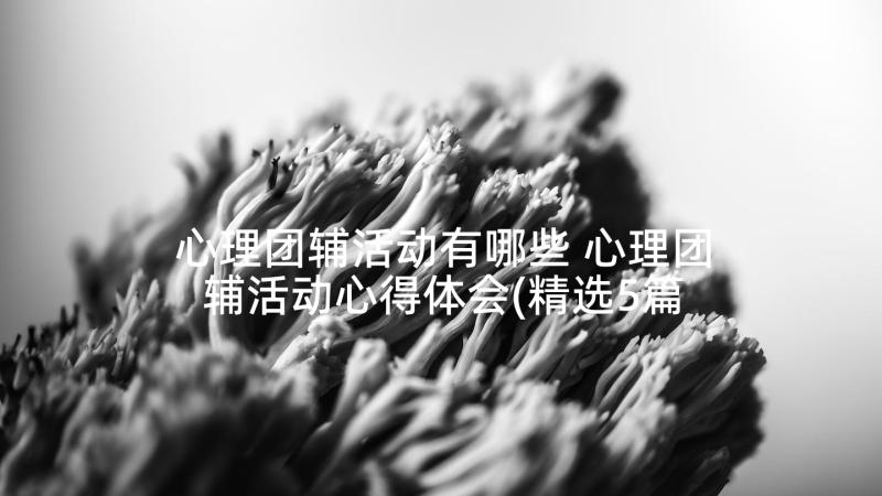 心理团辅活动有哪些 心理团辅活动心得体会(精选5篇)